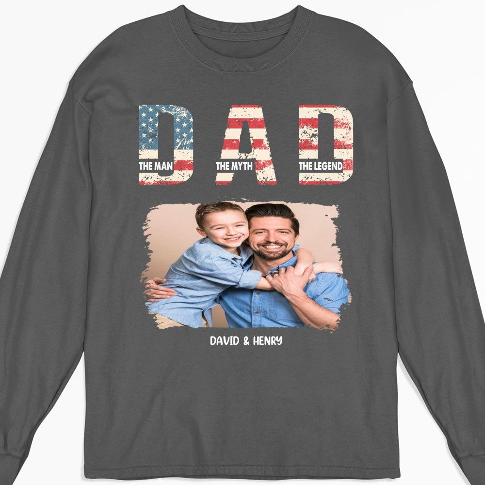 Custom Photo Father's Day, Special Gift for Dad & Grandpa • Dad You Are The Legend Photo - Personalized Shirt