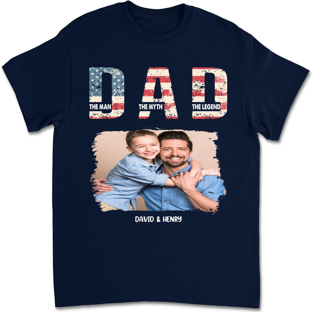 Custom Photo Father's Day, Special Gift for Dad & Grandpa • Dad You Are The Legend Photo - Personalized Shirt