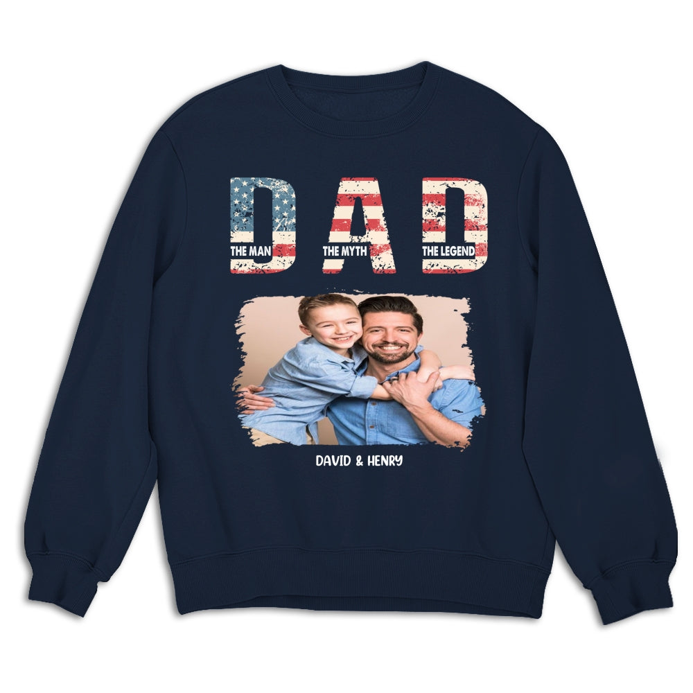 Custom Photo Father's Day, Special Gift for Dad & Grandpa • Dad You Are The Legend Photo - Personalized Shirt