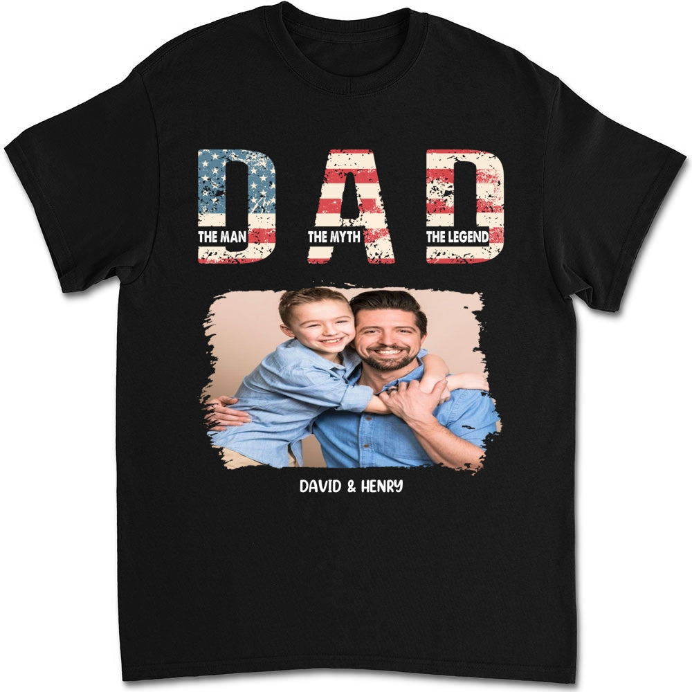 Custom Photo Father's Day, Special Gift for Dad & Grandpa • Dad You Are The Legend Photo - Personalized Shirt