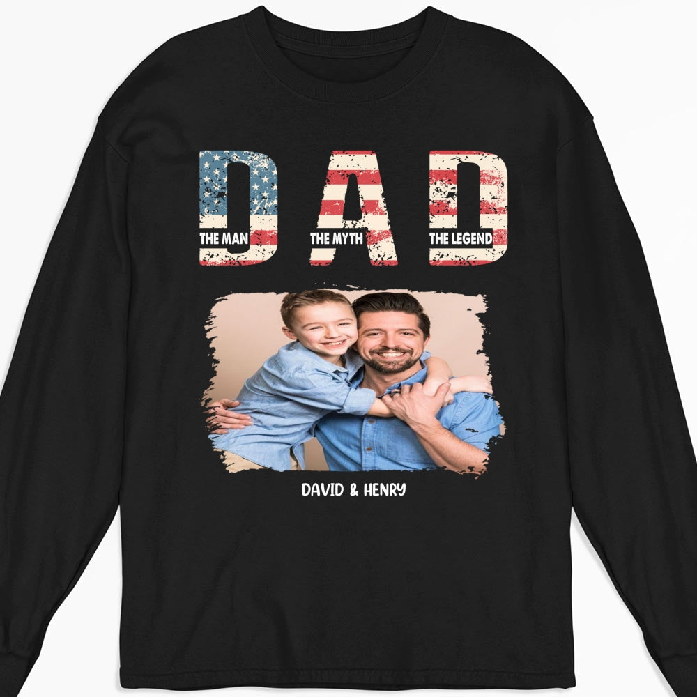 Custom Photo Father's Day, Special Gift for Dad & Grandpa • Dad You Are The Legend Photo - Personalized Shirt