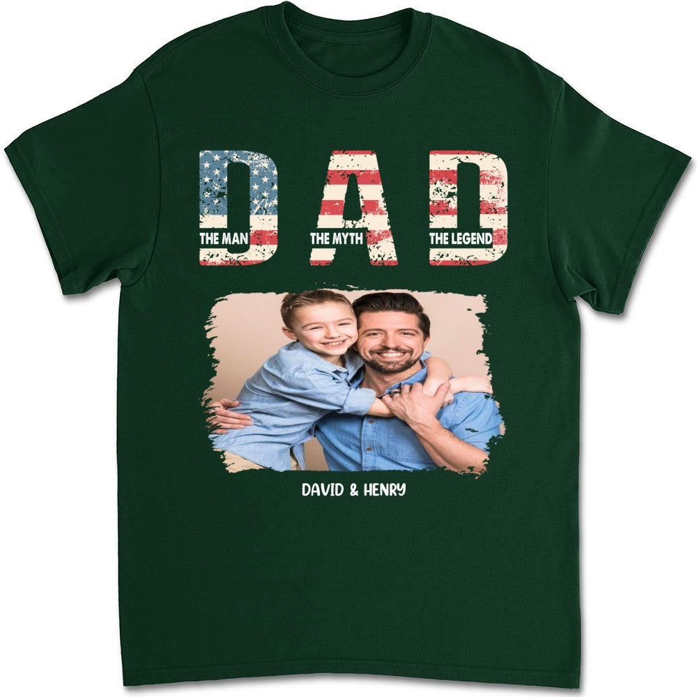 Custom Photo Father's Day, Special Gift for Dad & Grandpa • Dad You Are The Legend Photo - Personalized Shirt