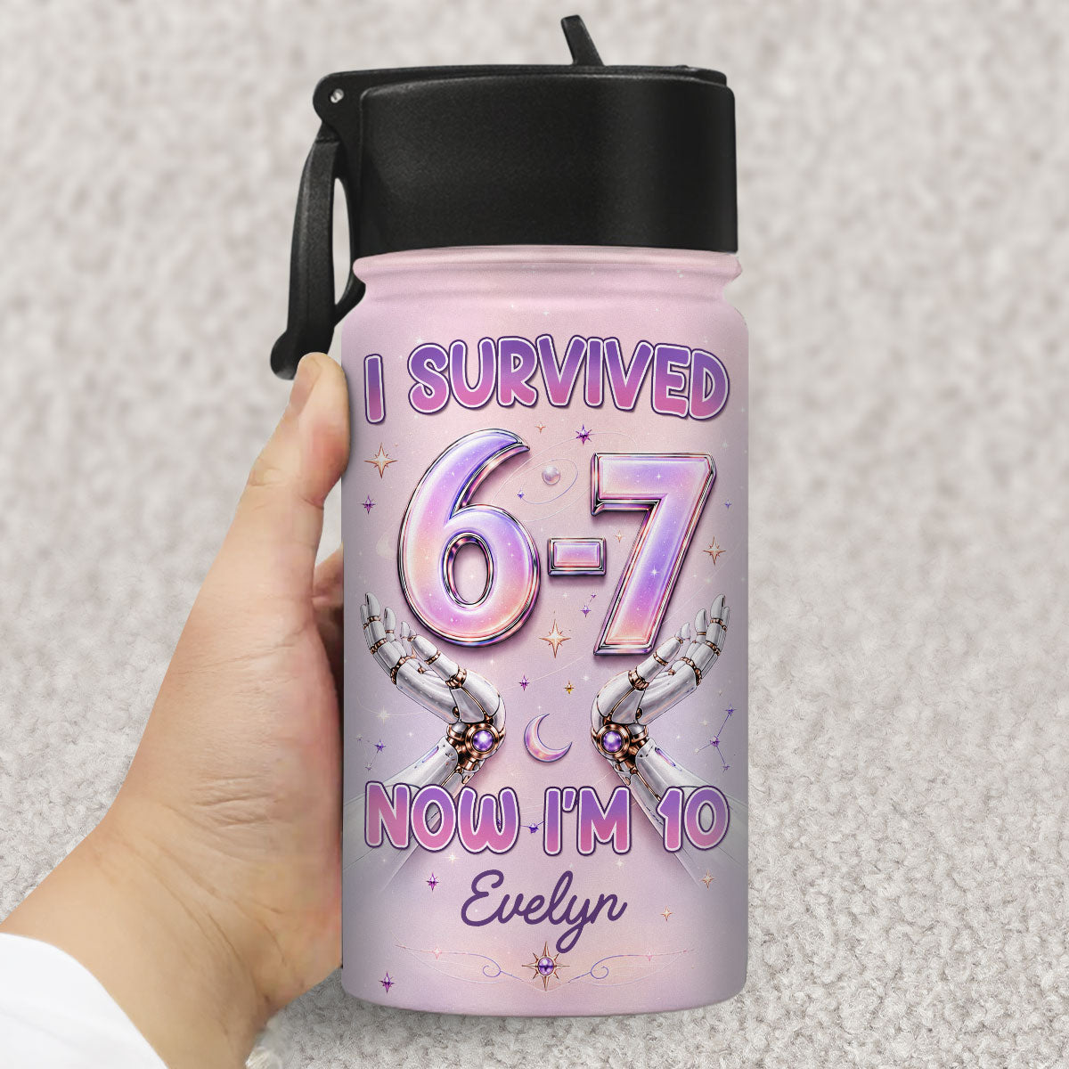 Every Day New Adventures - Personalized Kids Water Bottle