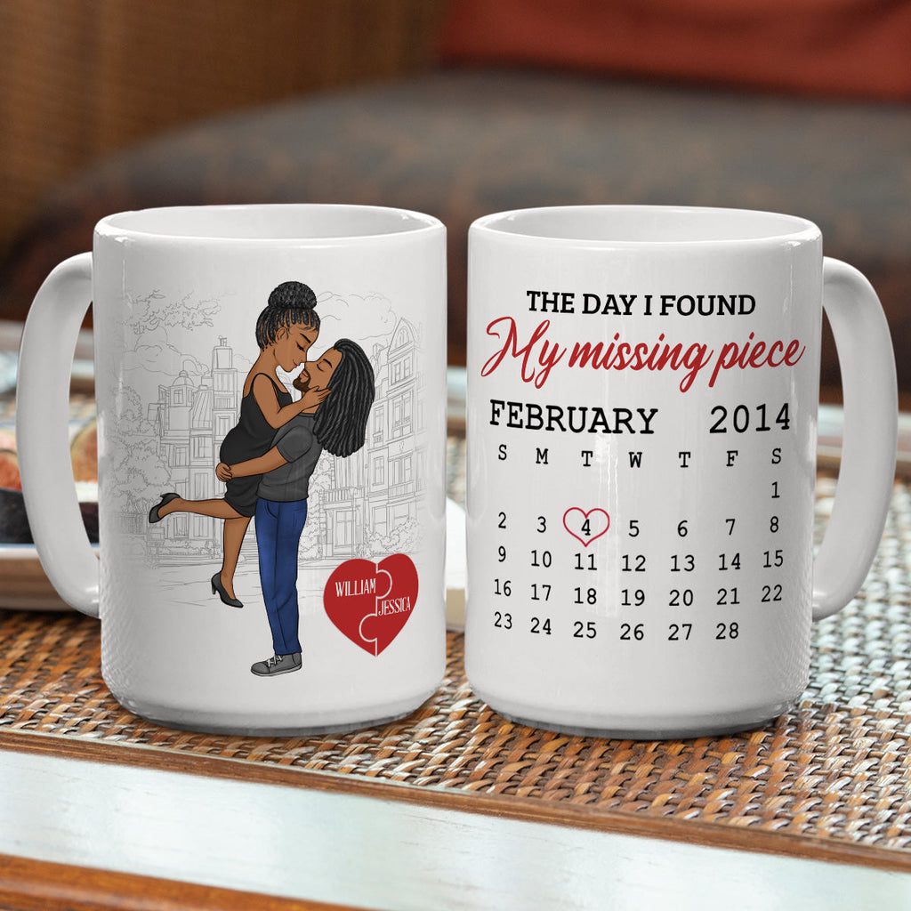 Custom Anniversary Keepsake Gifts For Couple • I Found My Piece - Personalized Coffee Mug