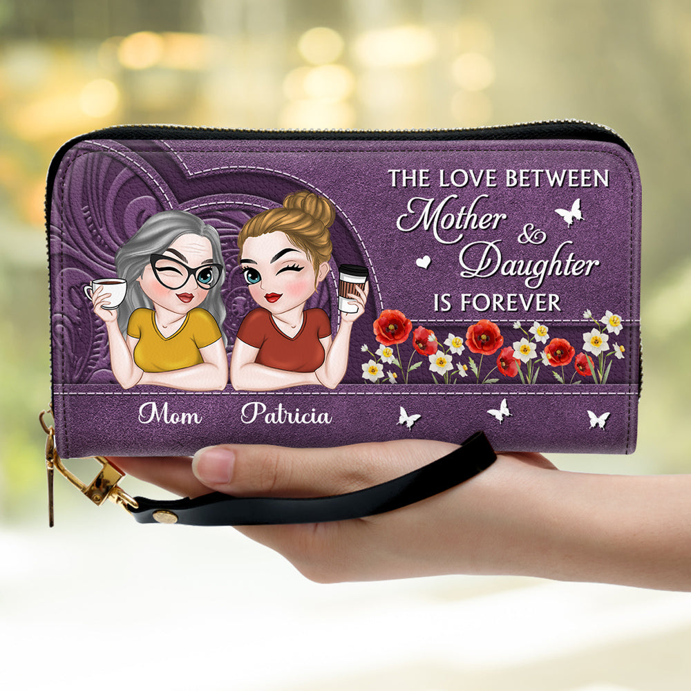 Remember I Love You Mom - Personalized Leather Wallet