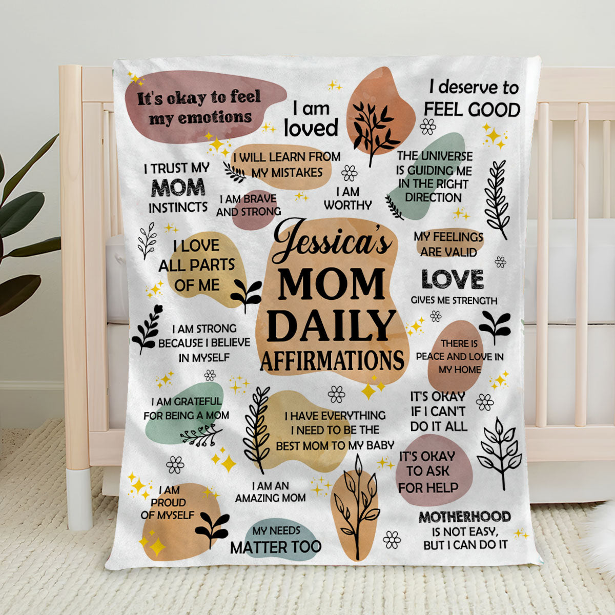 Daily Affirmations - Personalized Fleece Blanket