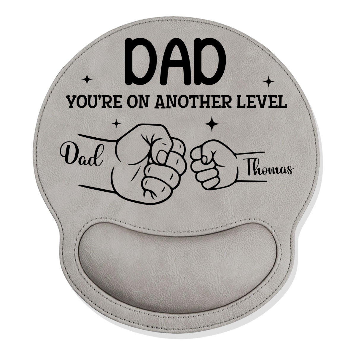 You Are On Another Level - Personalized Leather Mouse Pad