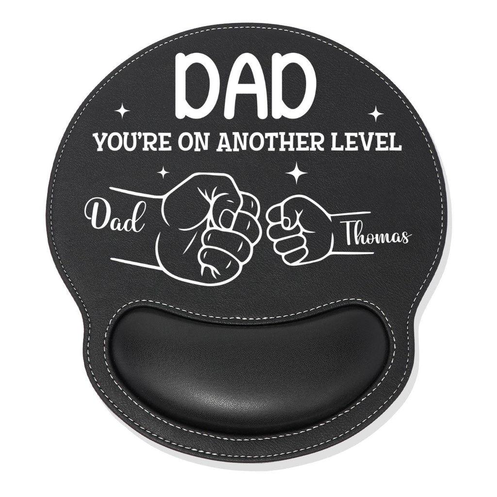 You Are On Another Level - Personalized Leather Mouse Pad
