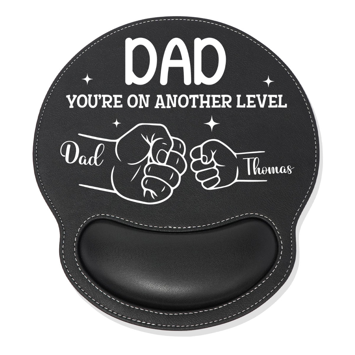 You Are On Another Level - Personalized Leather Mouse Pad