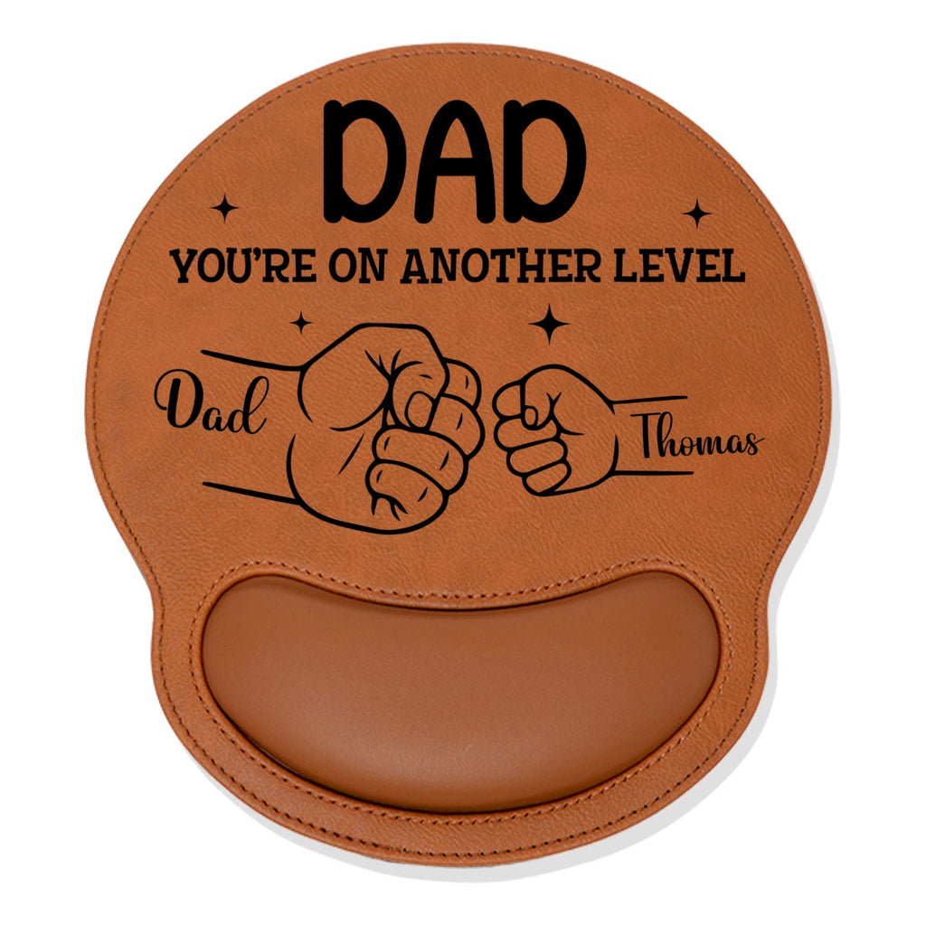 You Are On Another Level - Personalized Leather Mouse Pad