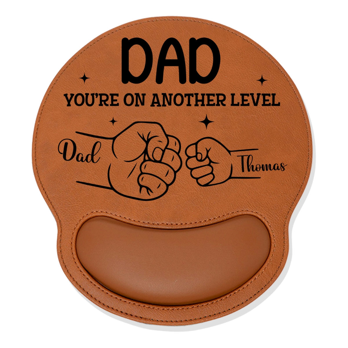 You Are On Another Level - Personalized Leather Mouse Pad