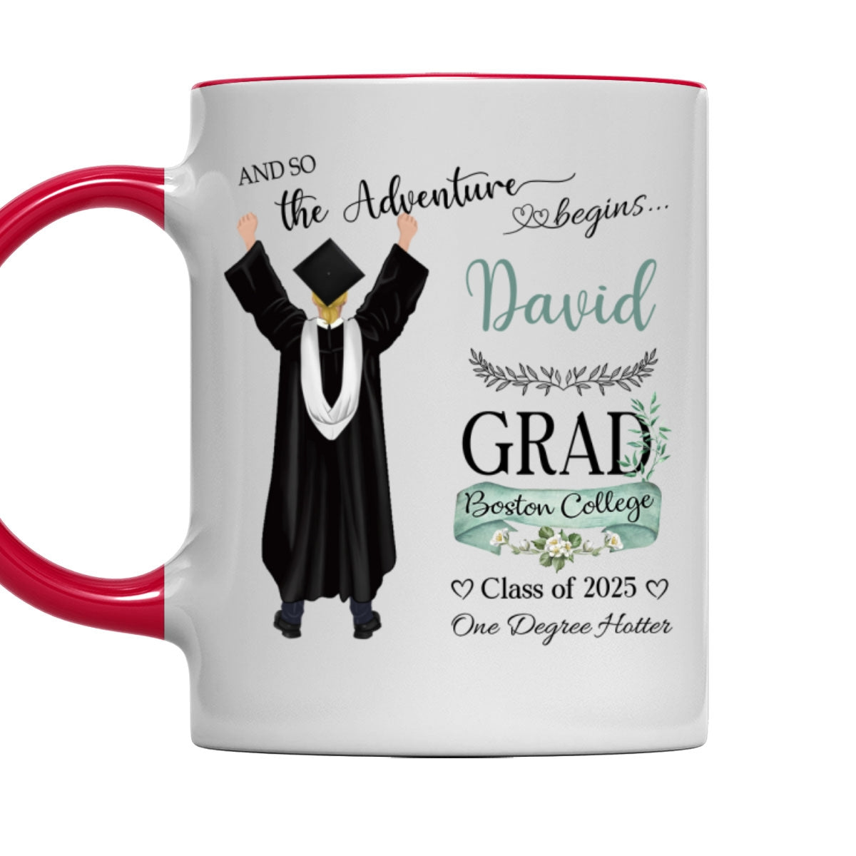 Custom Christmas & Birthday Keepsake Gift • One Degree Hotter - Personalized Accent Mug