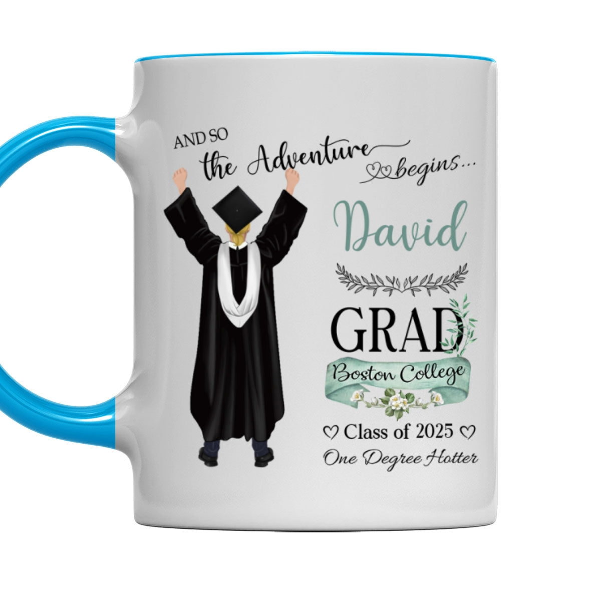 Custom Christmas & Birthday Keepsake Gift • One Degree Hotter - Personalized Accent Mug