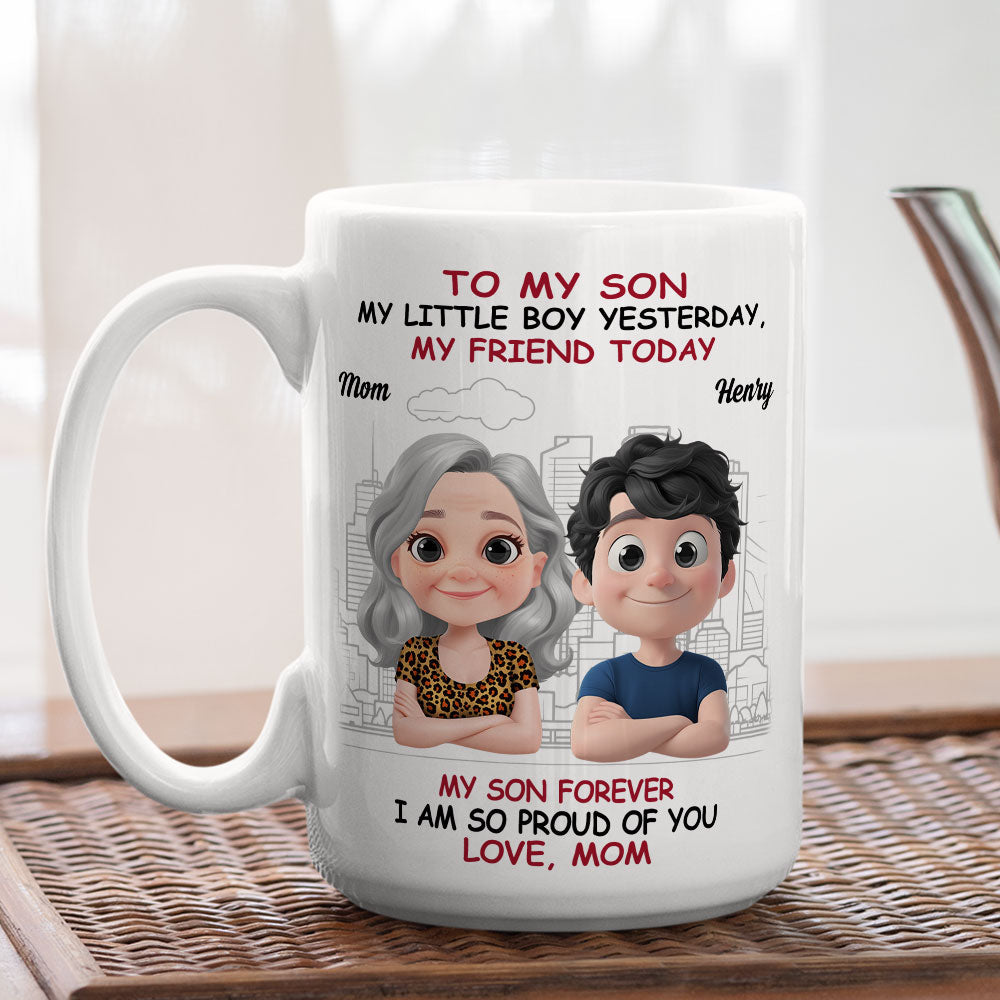 Custom Father's Day Gift For Son • Love You More Each Day Son - Personalized Coffee Mug