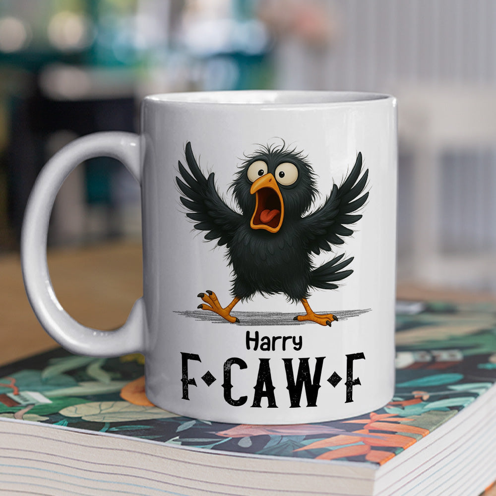 Custom Coworker, Christmas & Birthday Team Appreciation Gift • FCAWF Crow - Personalized Coffee Mug