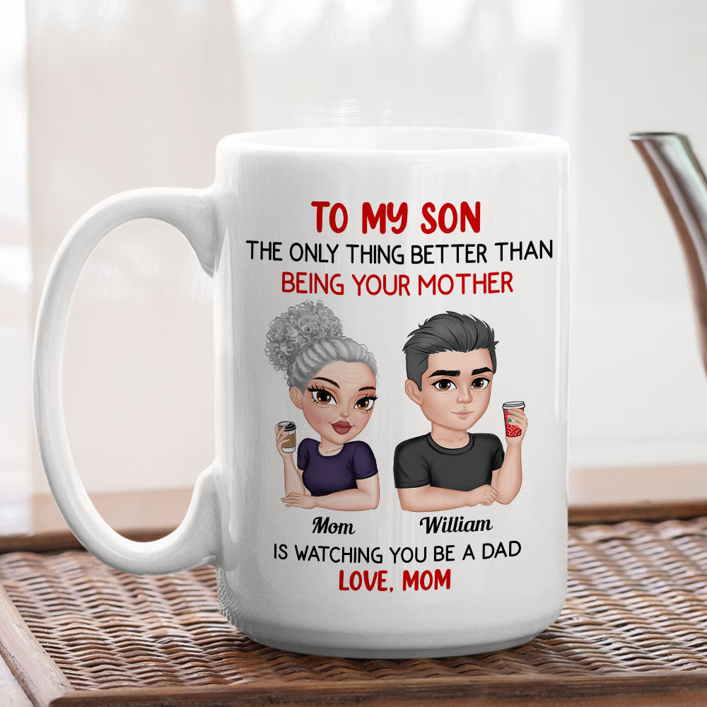Custom Christmas & Birthday Keepsake Gift • Proud To be Your Father - Personalized Coffee Mug