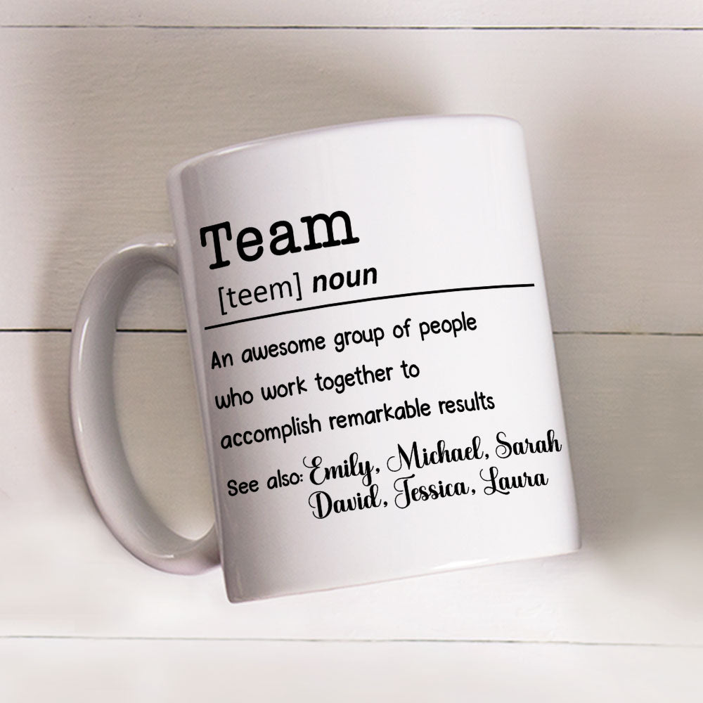 Custom Coworker, Christmas & Birthday Team Appreciation Gift • Success Begins With Working Together - Personalized Coffee Mug