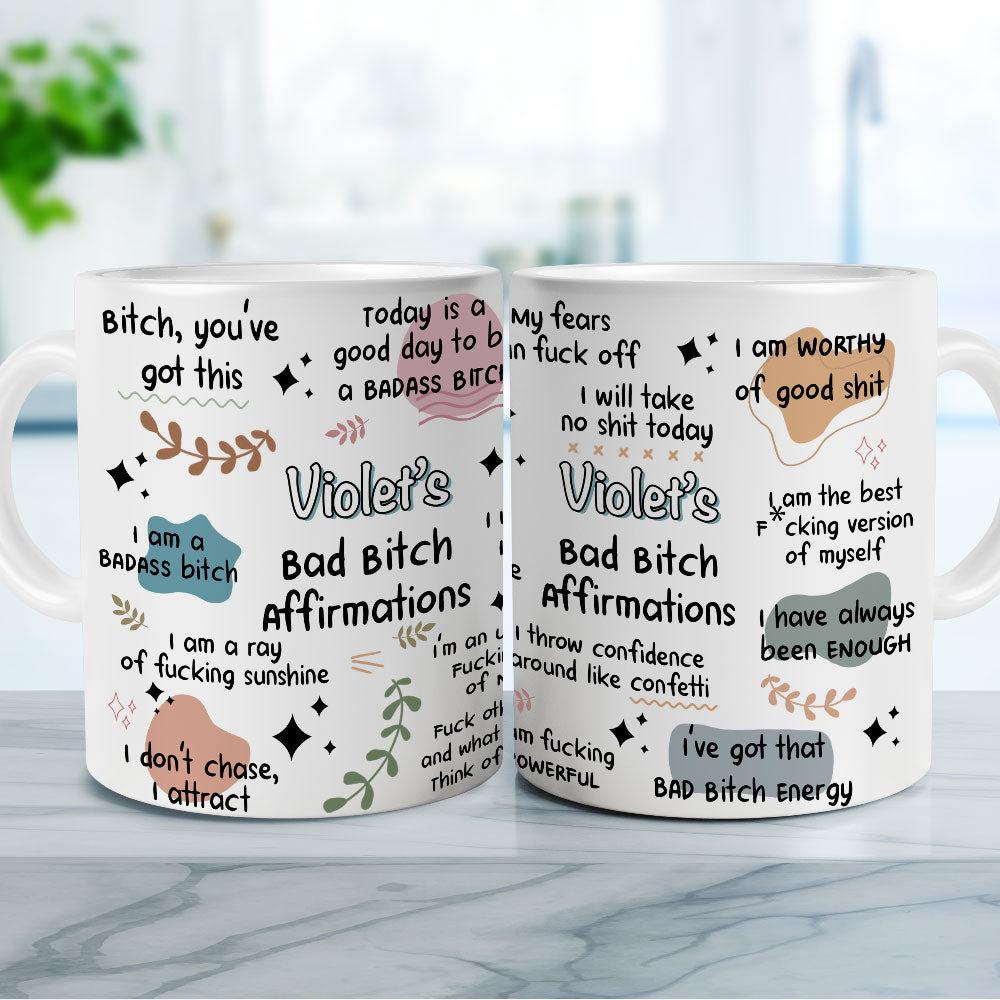 Custom Best Friend, Christmas & Birthday Friendship Keepsake Gift • Funny Affirmations - Personalized Coffee Mug