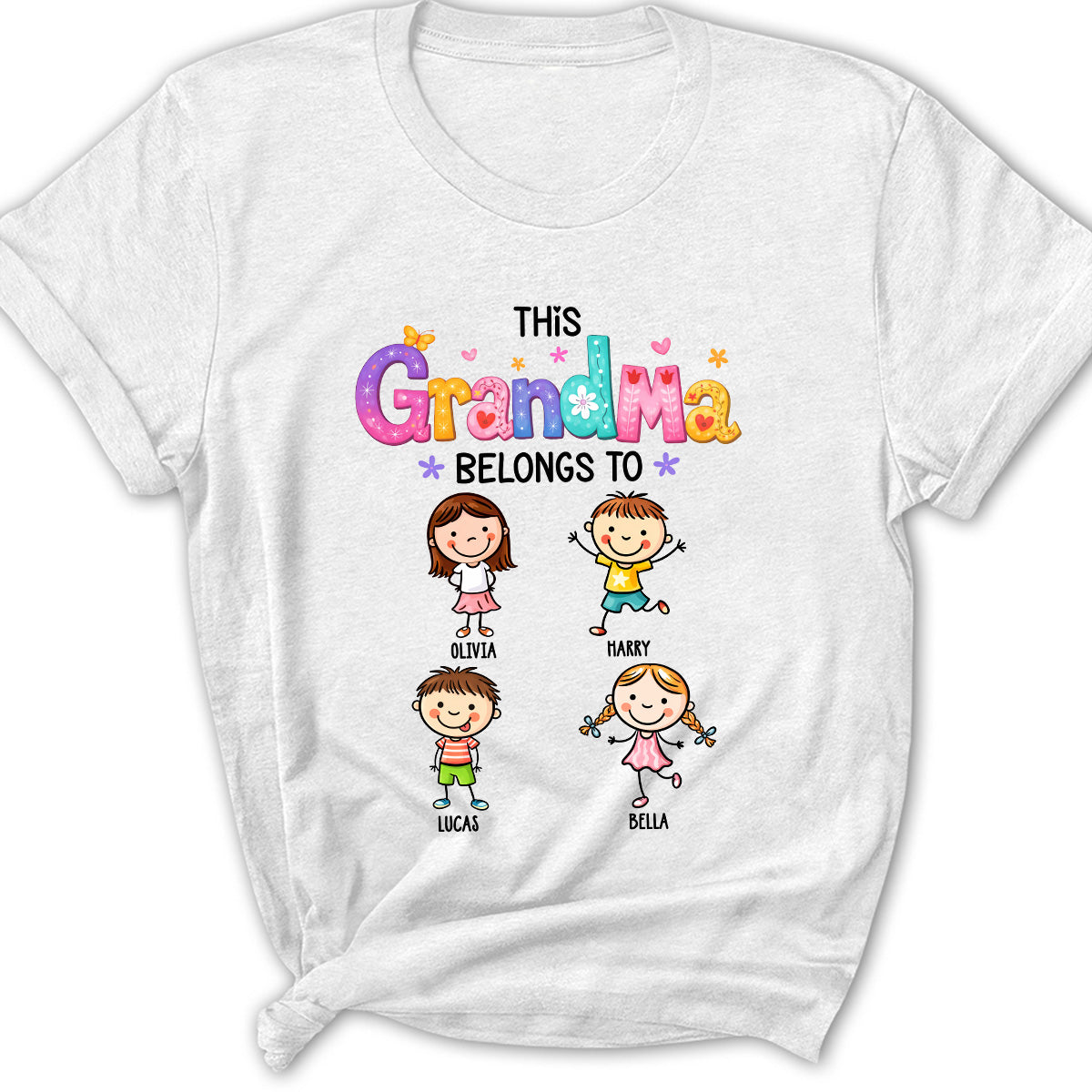 Custom Mother's Day Gift for Mom & Grandma • This Grandma Means The World - Personalized Shirt