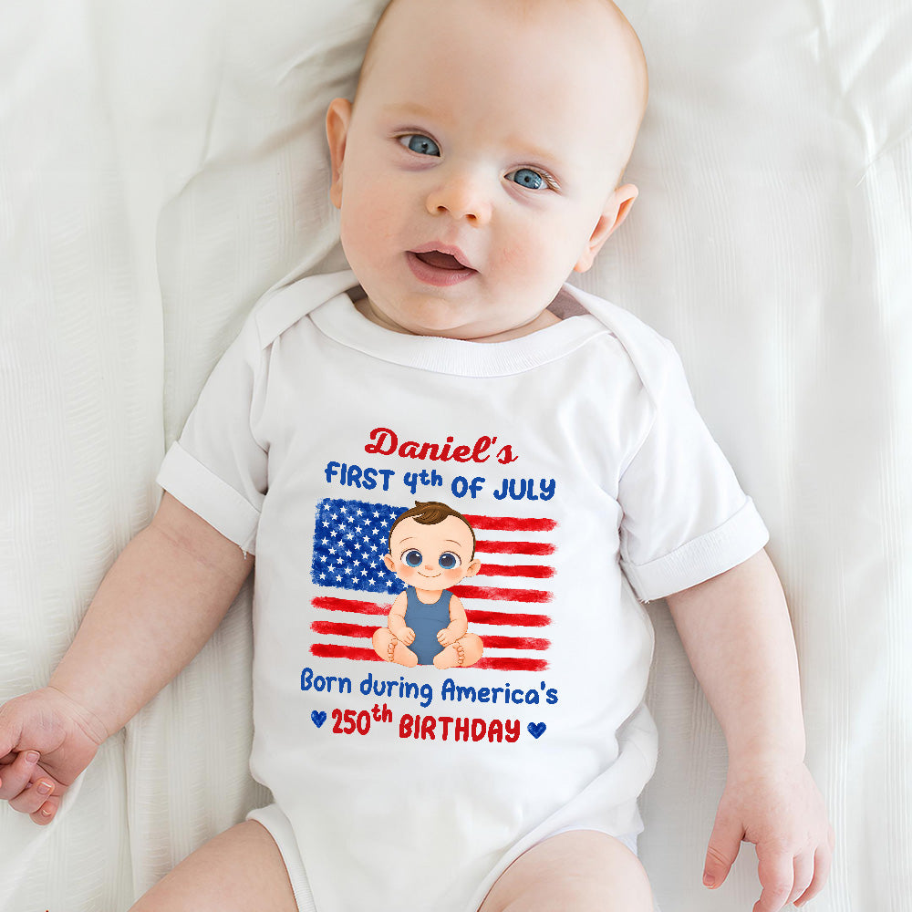 Baby First Freedom - Personalized Baby Onesie