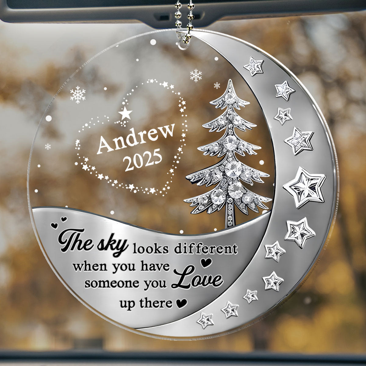 Not The Same Sky - Personalized 3D Effect Car Ornament