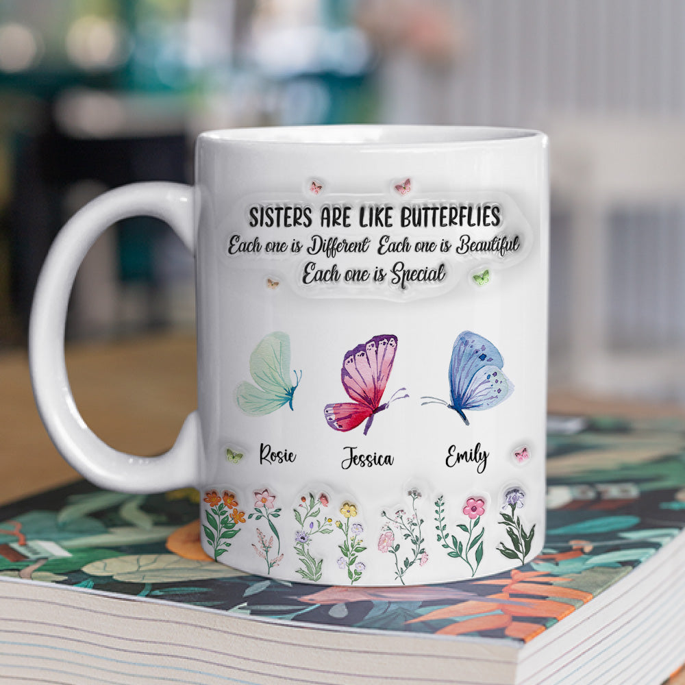 Custom Christmas & Birthday Gift For Sister • Sister Are The Gardeners Of Our Souls - Personalized 3D Inflated Effect Mug