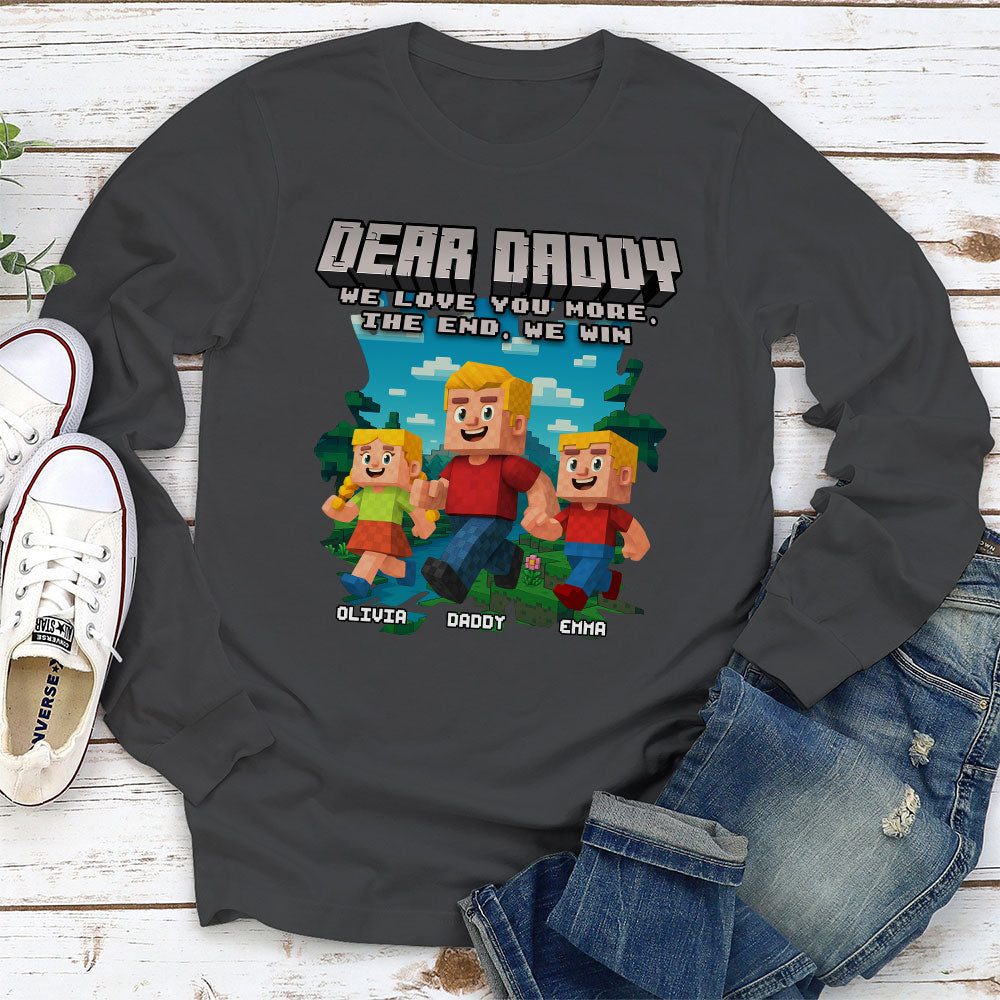 Custom Father's Day, Special Gift for Dad & Grandpa • Dear Papa We Love You - Personalized Shirt