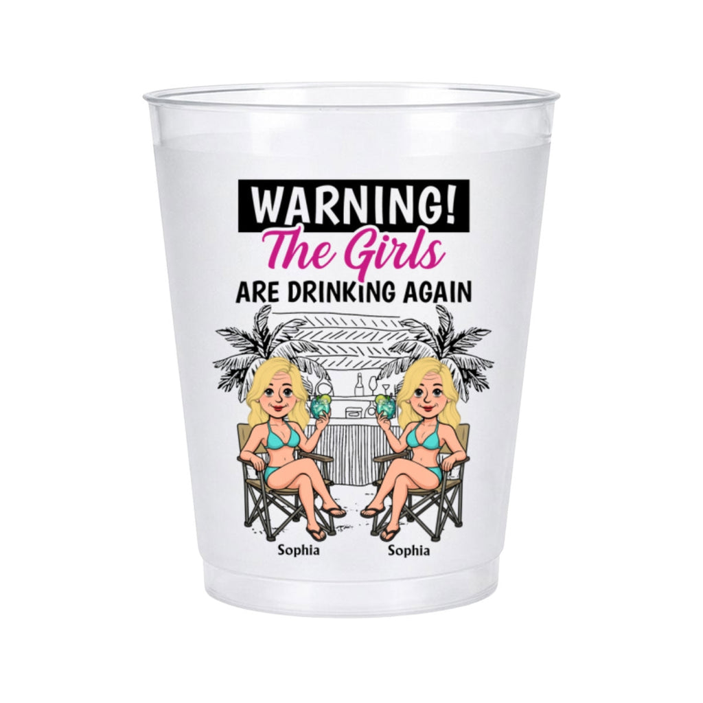 One More Round Please - Personalized Frosted Cup
