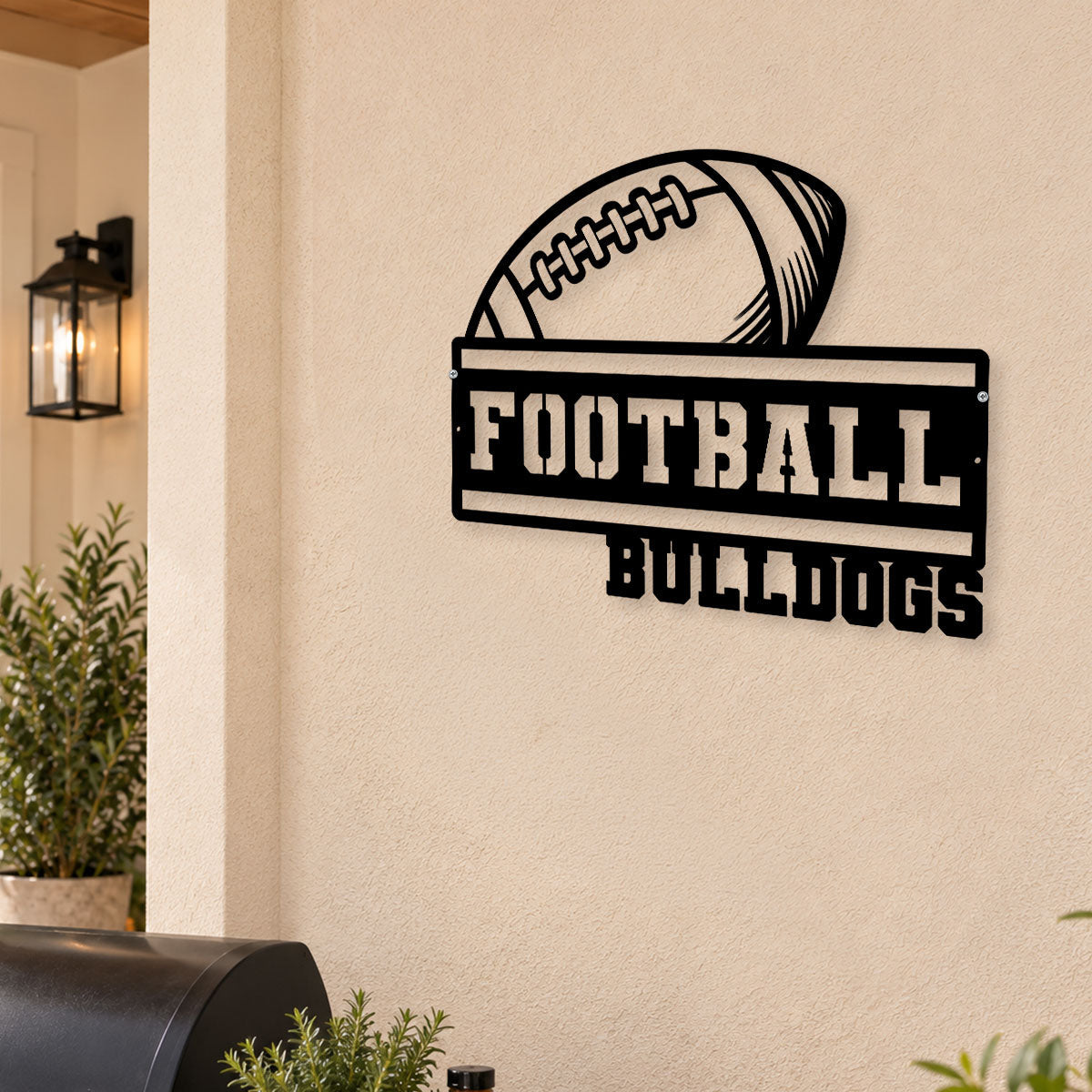 Custom Home & Wall Decor, Birthday & Christmas Gift • Football Lover Club - Personalized Freeform Shape Metal Sign