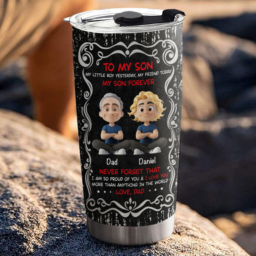 Custom Christmas Birthday Gifts For Son • You Are My Son Forever - Personalized Tumbler