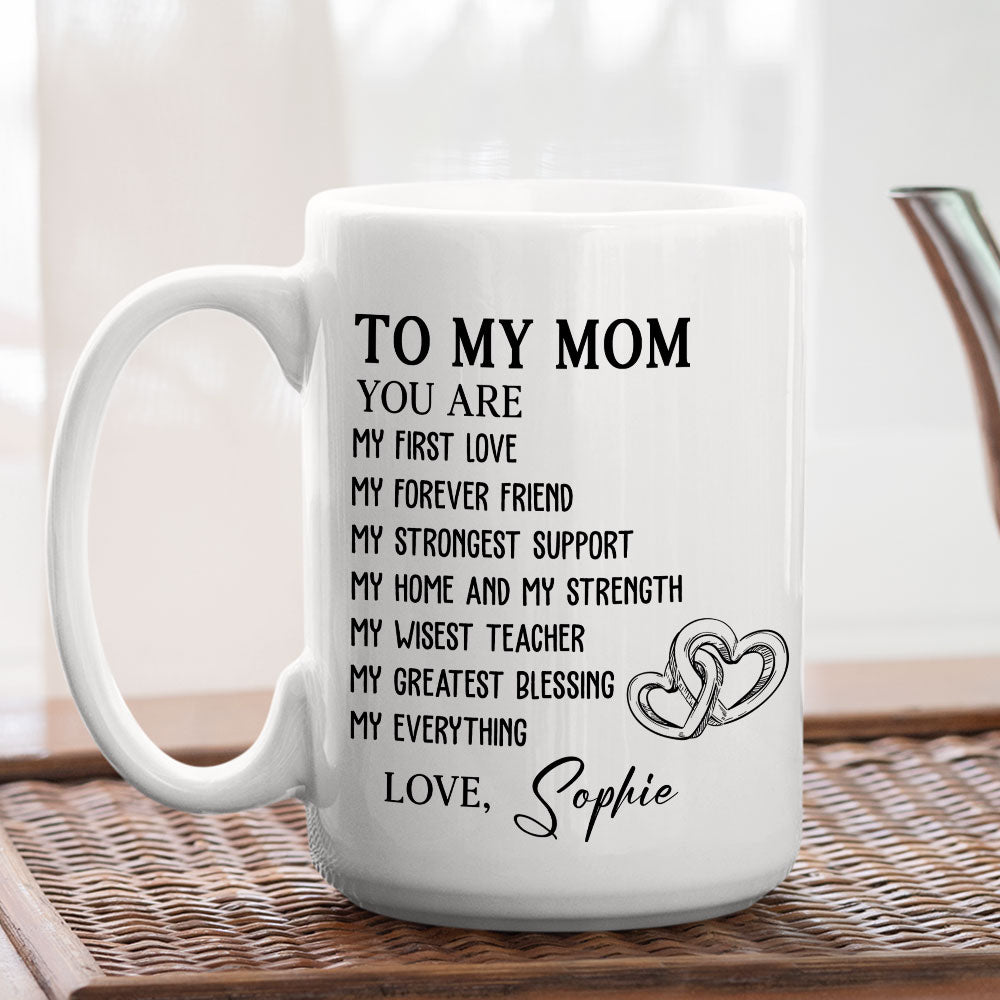 Custom Christmas & Birthday Gift for Mom • Mom Is My Everything - Personalized Mug