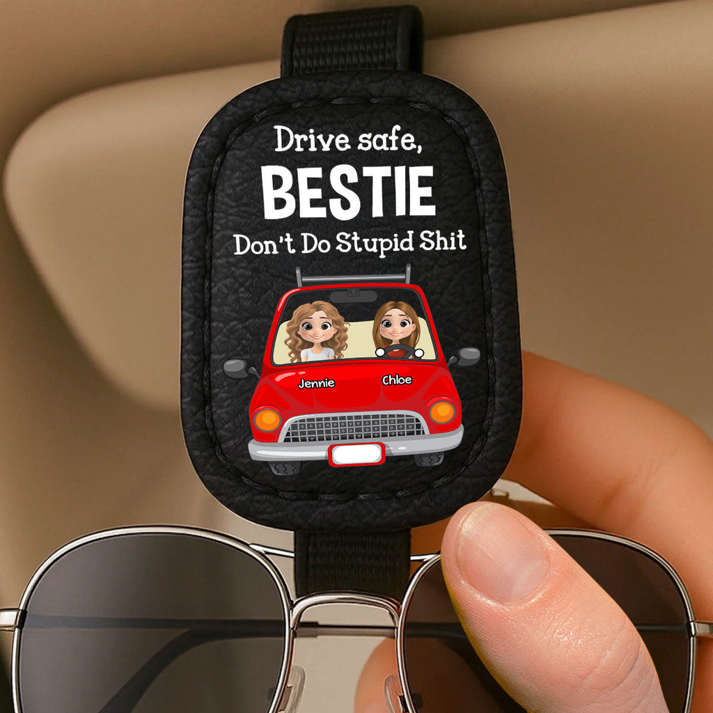 Drive Safe - Personalized Sunglasses Holder For Car Visor