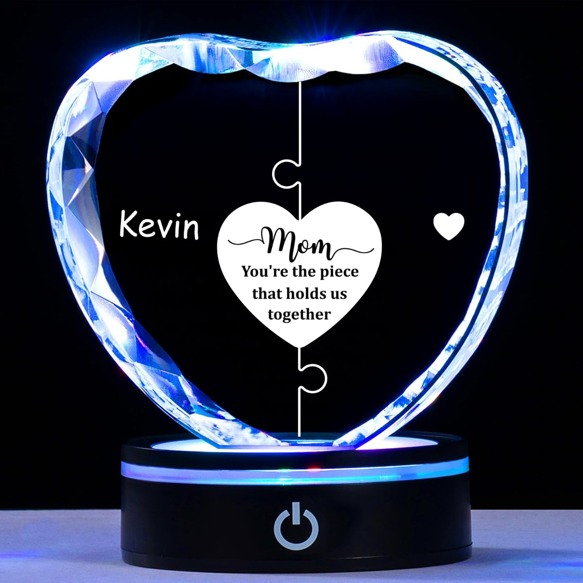 Hold Us Together - Personalized Crystal Led Light