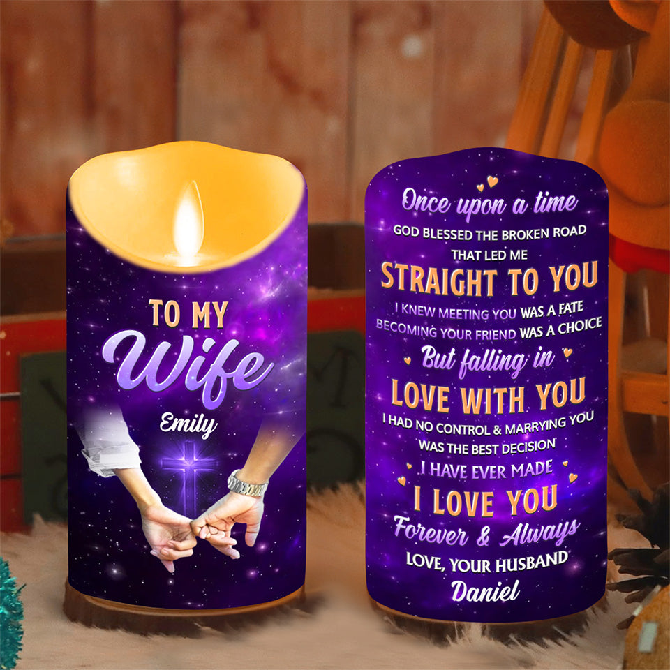 Once Upon A Time - Personalized LED Candle