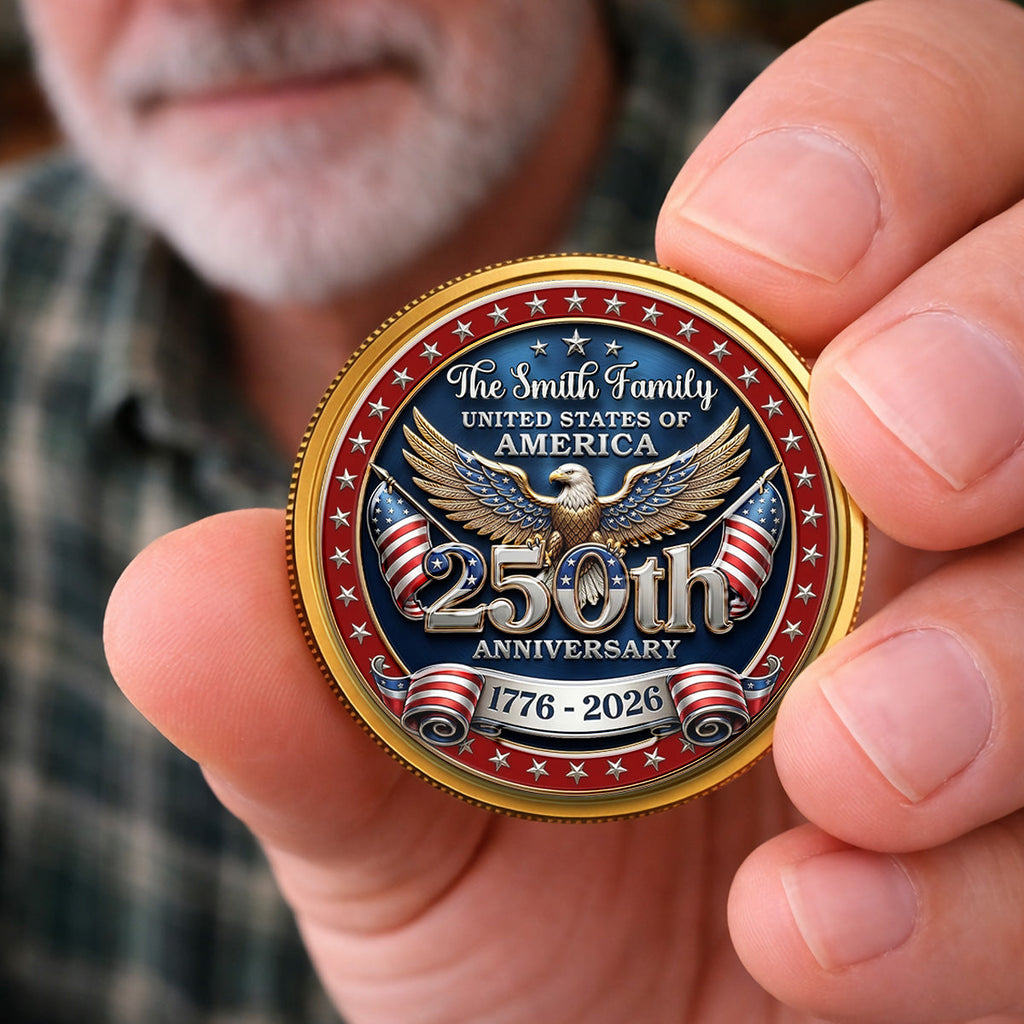 America 250 Freedom Legacy - Personalized Commemorative Keepsake Coin