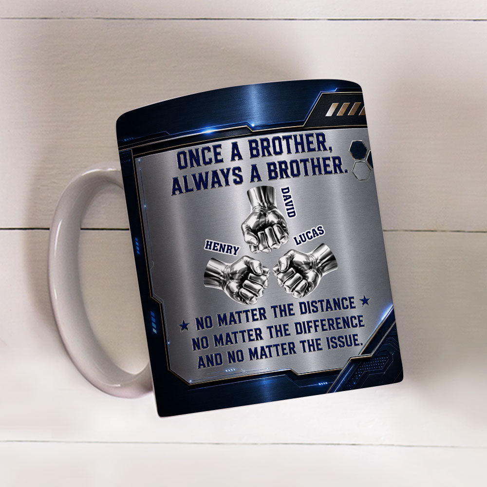 Custom Christmas & Birthday Gift For Brother • Brother Forever - Personalized 3D Inflated Effect Mug