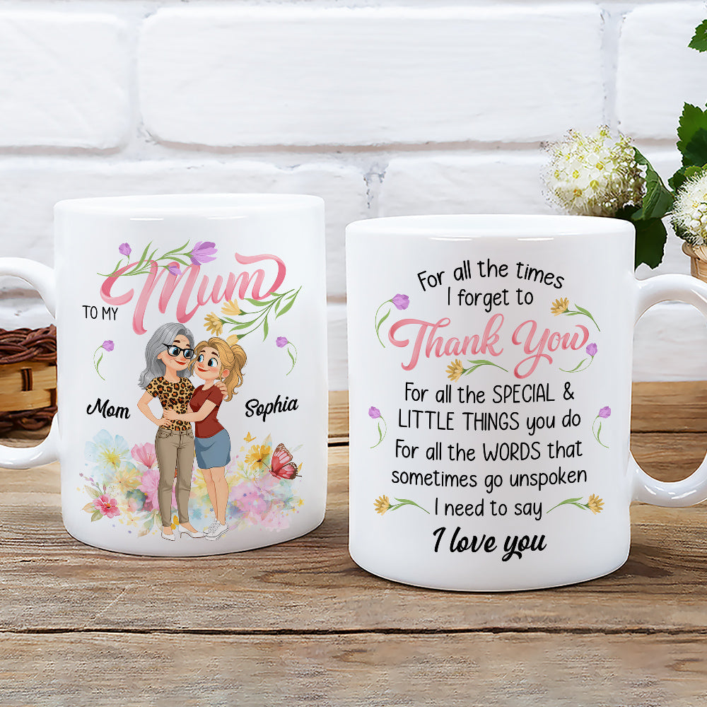 Custom Mother's Day Gift for Mom & Grandma • I Need To Say - Personalized Coffee Mug