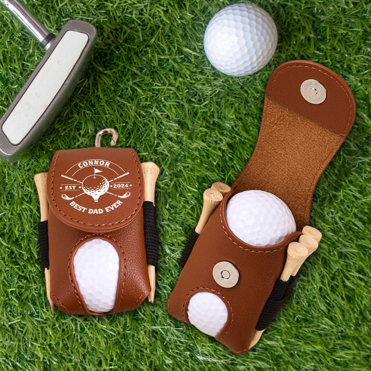 Best Dad Ever - Personalized Golf Ball Bag