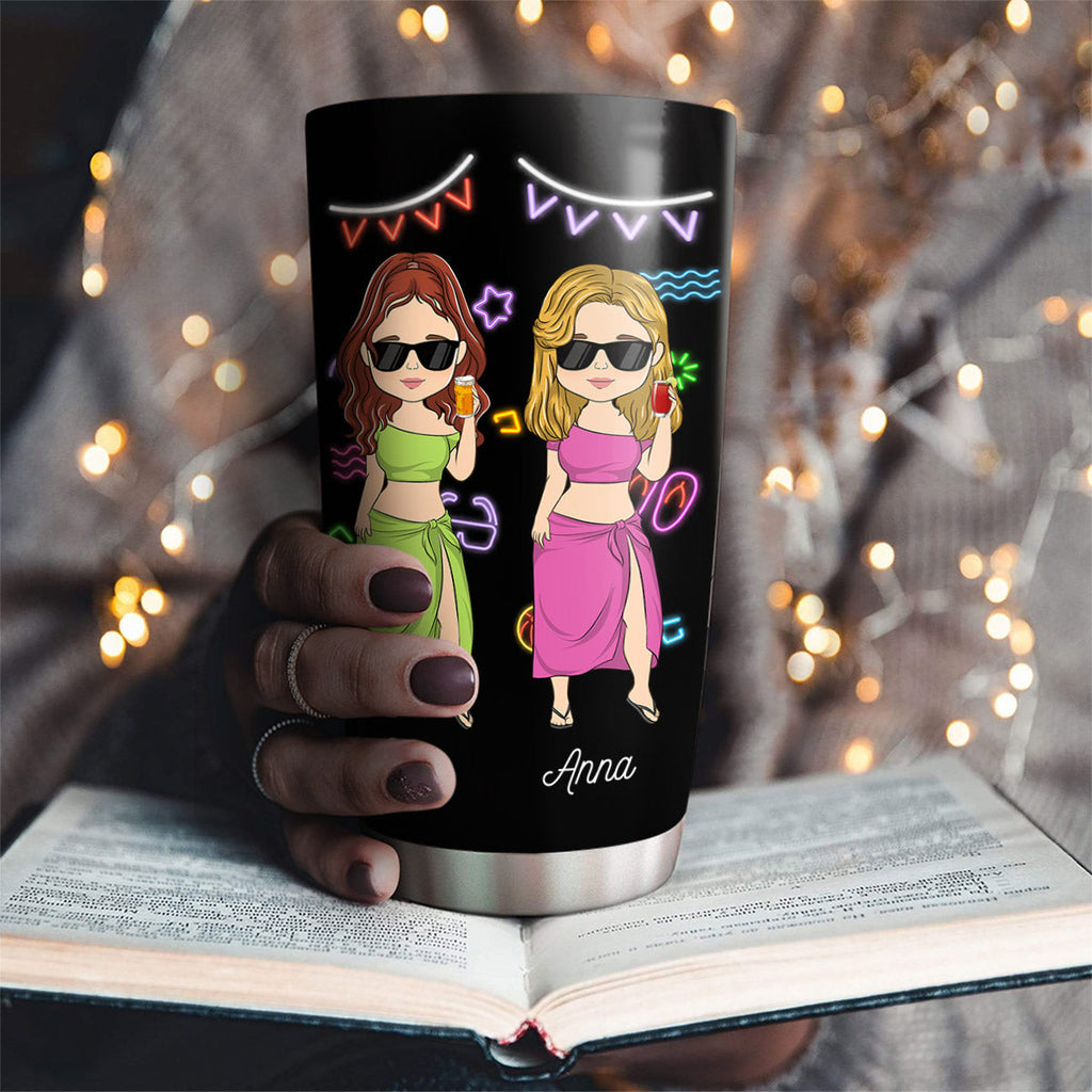 Beaches With Besties - Personalized Tumbler