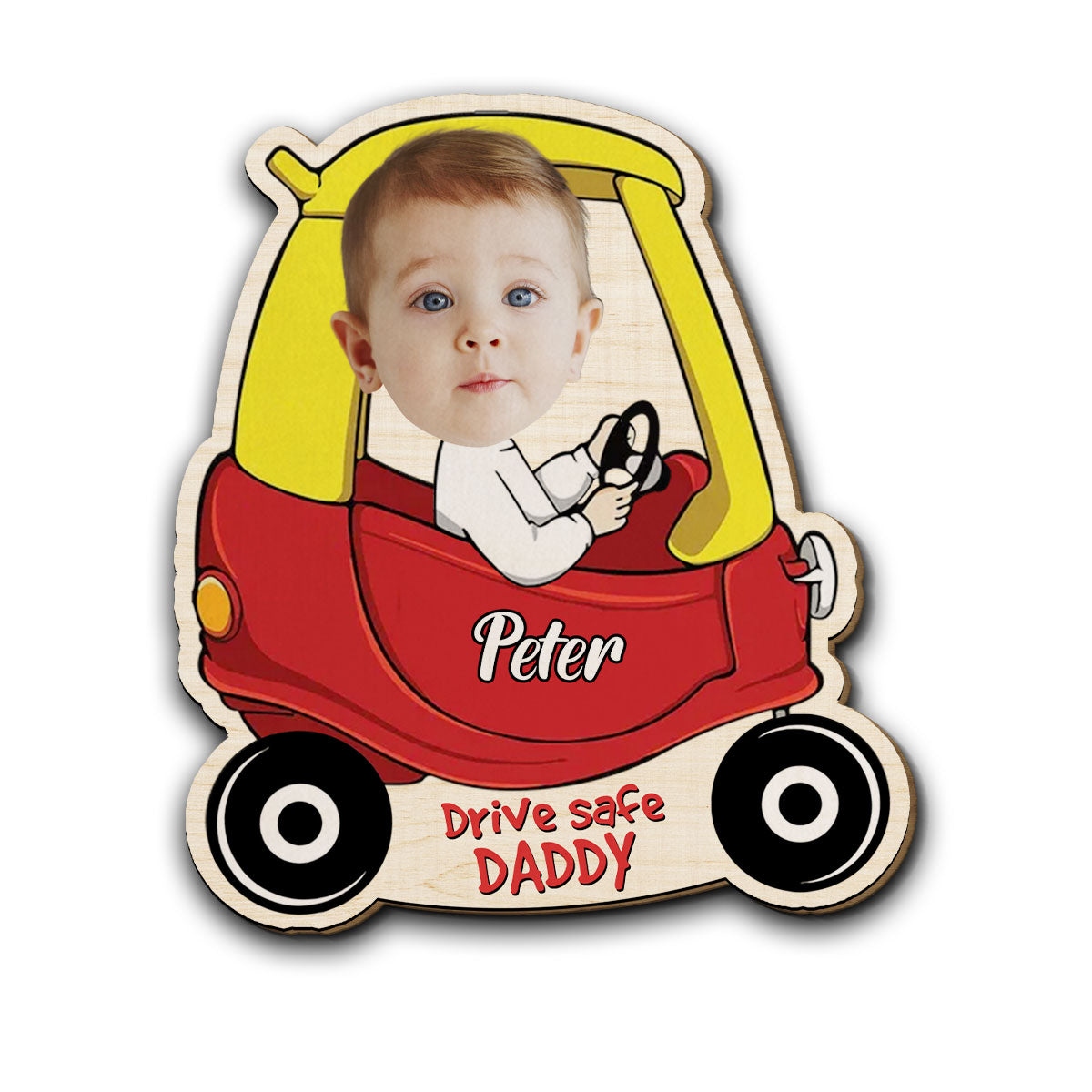 Baby In Car - Personalized Car Visor Clip