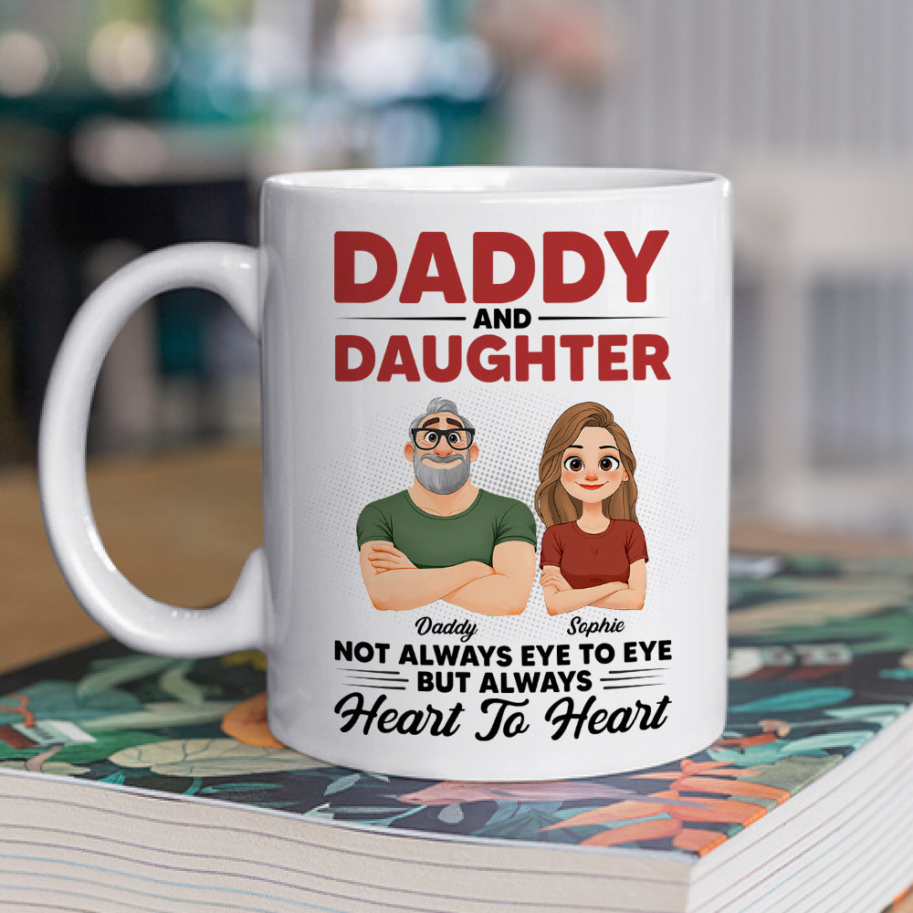 Custom Father's Day, Special Gift for Dad & Grandpa • Dad And His Daughter - Personalized Coffee Mug