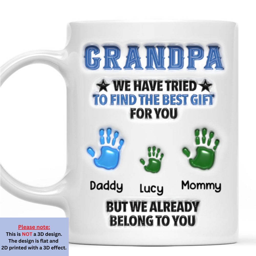 Custom Father's Day, Special Gift for Dad & Grandpa • You Already Won The Best Gift - Personalized 3D Inflated Effect Mug