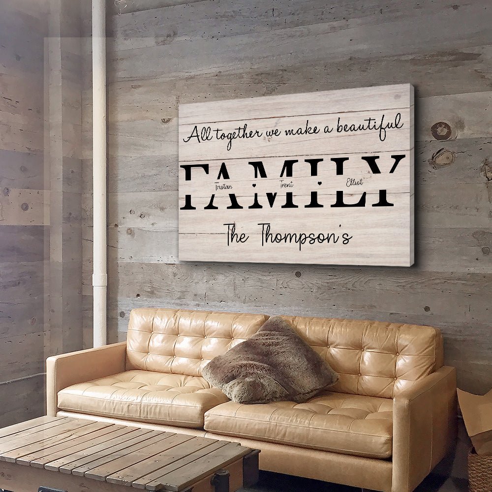 Family Is All - Personalized Photo Canvas