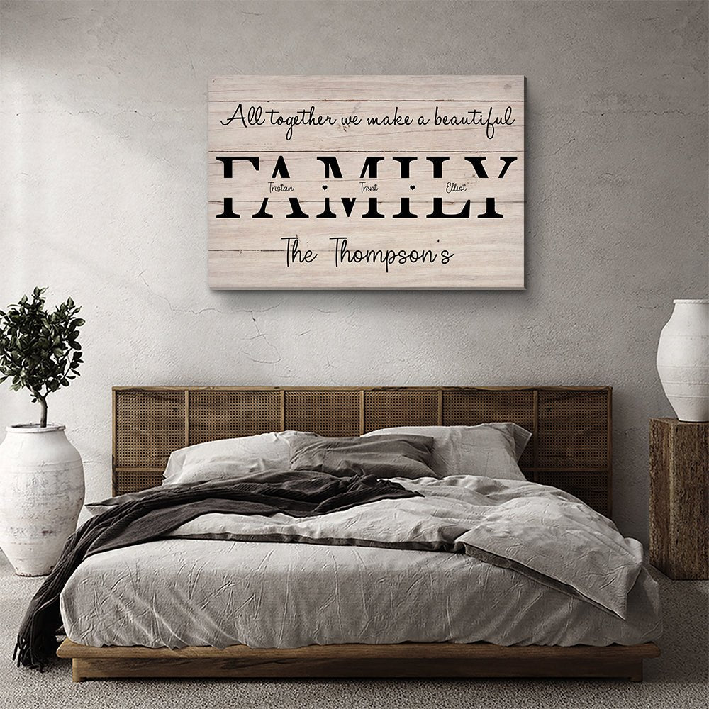 Family Is All - Personalized Photo Canvas