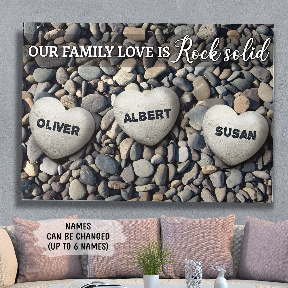 Family Love - Personalized Name Canvas