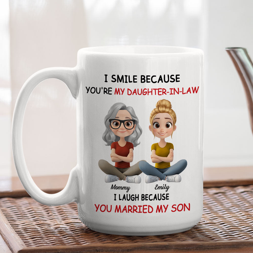 Custom Christmas & Birthday Gift for Daughter • My Daughter In Law - Personalized Coffee Mug