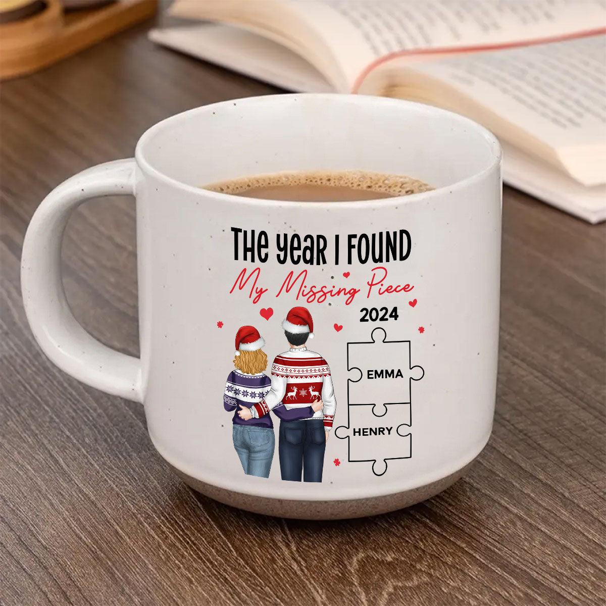 Custom Anniversary Keepsake Gifts For Couple • My Missing Piece - Personalized Pottery Mug