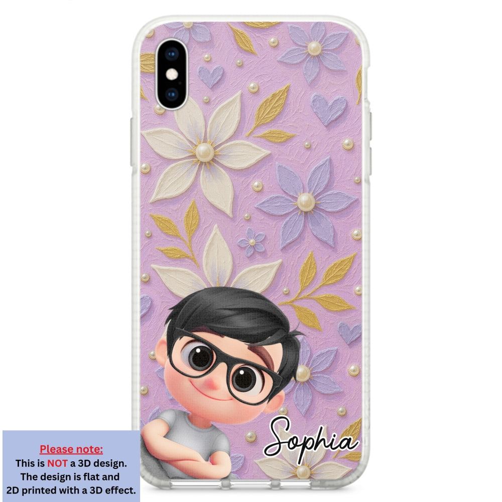 Purple Grandma - Personalized 3D Effect Phone Case
