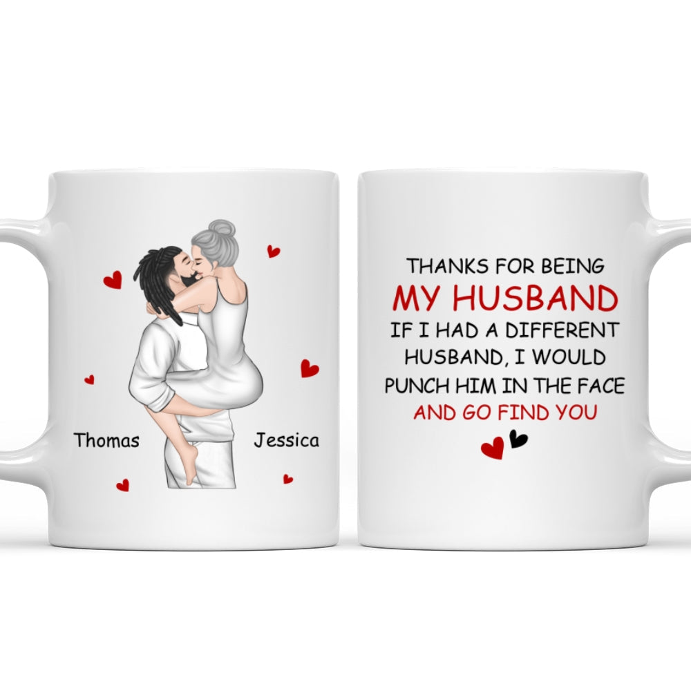 Custom Anniversary Keepsake Gifts For Couple • Punch Him And Go Find You - Personalized Coffee Mug