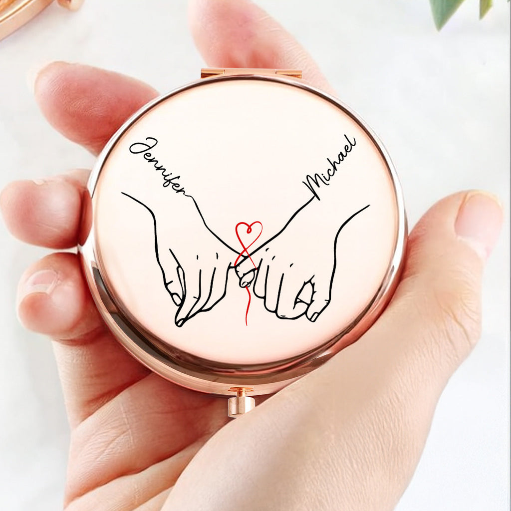 Beauty Reflected Through Love - Personalized Compact Mirror